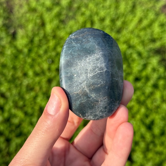 Ocean Jasper Palmstone | Crystal Worry Stone - Picture 5 of 5